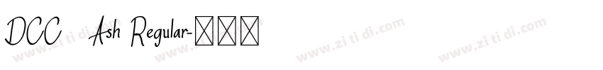 DCC   Ash Regular字体转换